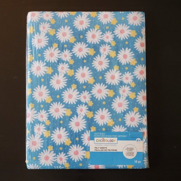 3 for $10 Creatology Craft Basics Felt Sheets Solid Colors & Patterns NEW - Picture 4 of 13